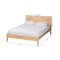 Baxton Studio Hosea Japandi Carved Honeycomb Natural King Size Platform Bed 246-13620-ZORO - alternate 7